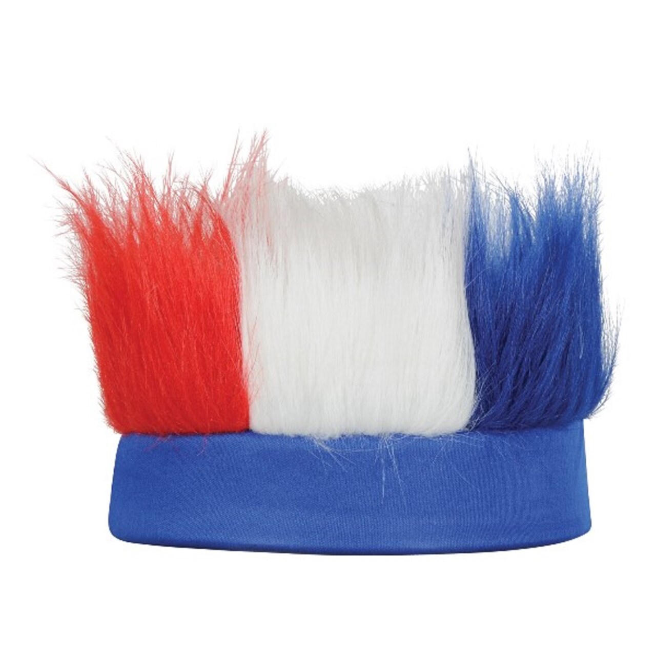 Beistle Club Pack of 12 Red White and Blue Decorative Party Hairy Headband Costume Accessory